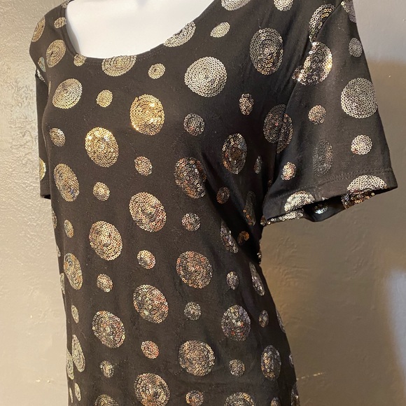 SKINKY BRAND Black with Silver Sequin Polka-Dots - Picture 2 of 15